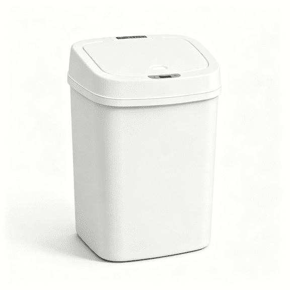 10L Automatic Motion Sensor Trash Can, Touchless Rectangular Garbage Bin with Odor-Sealing Ring, Waterproof Hands-Free Waste Container for Kitchen Bathroom Bedroom Office