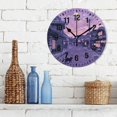 thumbnail image 3 of Yayeee 10" Wall Clock Battery Operated Quartz Round Silent Non-Ticking Home Decor, Black Cat Walking, 3 of 6