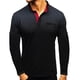thumbnail image 1 of Camisas de polo estampadas para hombre Camisetas de manga larga con cuello de botones Blusa informal Tops, 1 of 3