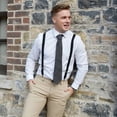 thumbnail image 2 of Ireland Grey Check Tweed Tie by Patrick Francis, 2 of 2