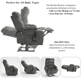 thumbnail image 6 of JUUXO Oversized Lay Flat Lift Recliner Chair with Cup Holders, Extra Large Power Lift Chair for Elderly with Heat & Massage, Big Tall 400 lbs, 6 of 7