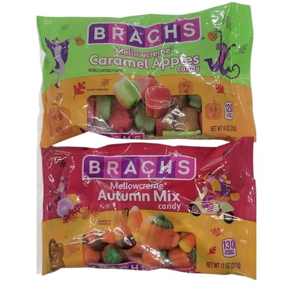 Brach's Mellowcreme Caramel Apples (9oz) and Mellowcreme Autumn Mix (11oz)