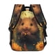 thumbnail image 4 of Easygdp Cute Sunflower Guinea Pig Mochila Ergonómica Versátil para Laptop - Múltiples Bolsillos, Correas Ajustables, Unisex para Escuela, Viajes y Actividades al Aire Libre-One Size, 4 of 5