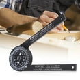 thumbnail image 4 of BLEEUS Miter Saw Protractor Angle Gauge Bevel Protractor For Building Trades (Black)Student Supplies, 4 of 10
