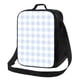 thumbnail image 1 of Disketp Blue Checkboard Bolsa Térmica Estampada para Almuerzo, Lonchera para Hombres y Mujeres Adultos, 1 of 7