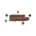 thumbnail image 2 of Meridian Furniture Arc Cognac Vegan Leather Modular Sectional, 2 of 11