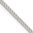 thumbnail image 1 of Sterling Silver 2mm Diamond-Cut Round Franco Chain (26 X 2) Made In India qfr200-26, 1 of 5