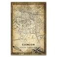 thumbnail image 3 of Clemson Vintage Map Prints Canvas, South Carolina Map Art Canvas, Canvas, Clemson Map City style vintage Canvas , Canvas Wall Art, Street Map Artwork Canvas, 3 of 6