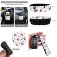 thumbnail image 5 of Qpednta 15Pcs Patriotic Bow Car Seat Covers Full Set Universal, Automotive Protector Set with Steering Wheel Cover, Seat Belt Cover, Trash Bin, Coasters, Air Vent Pouch, Universal for Sedans Suvs, 5 of 7