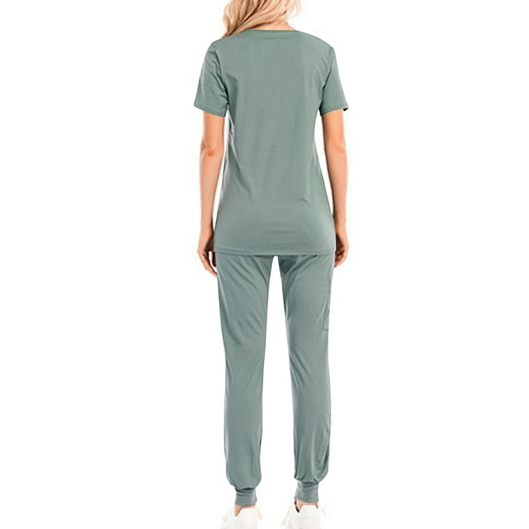 Casual Solid Pocket Solid Color O Neck Short Sleeve Two Pieces Casual Solid Pocket Solid Color O Neck Short Sleeve Two Pieces