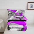 thumbnail image 5 of Homewish Purple Spiral Swirl Full Size Comforter Sets,Modern Abstract Art Bedding Comforter Set,Black Reversible,3pcs,1 Comforter and 2 Pillowcases, 5 of 7