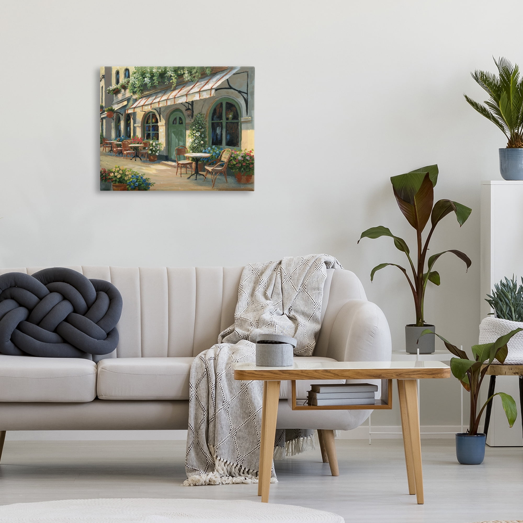 Stupell Industries Cozy Cafe Sunlit Patio Canvas Wall Art, design by Nan