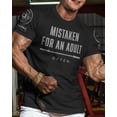 thumbnail image 2 of Gymish Mistaken Men’s Workout T-Shirt – Funny Gym Shirt, Lifting Tee, Deadlift Fitness & Bodybuilding Top, 2 of 6