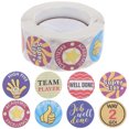 thumbnail image 1 of MasteelfCA 1 Roll Cartoon Reward Stickers Children School Reward Stickers Teacher Encouraging Sticker, 1 of 7