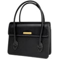 thumbnail image 1 of Pre-Owned Burberry logo handbag, leather, black, women's., 1 of 8