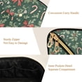 thumbnail image 5 of FORMRS Makeup Bag Travel Cosmetic Organizer for Women Fold Flat Zipper Pouch with Handle, Christmas Candy Cane, 5 of 8