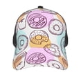 thumbnail image 3 of Disketp Donuts and Coffee Print Trucker Hat Men Women - Mesh Baseball SnapBack Cap, 3 of 7