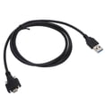 thumbnail image 3 of Cable de datos USB 3.0 tipo C con bloqueo de doble tornillo estándar con espacio entre tornillos de 0,6 pulgadas para computadora, 3 of 8