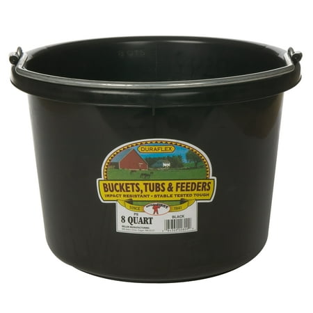 Miller Manufacturing 8qt Black Plastic Buckets