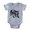 Heather Grey, variant on CafePress - Gothic Skull Initial A - Cute Infant Baby Football Bodysuit