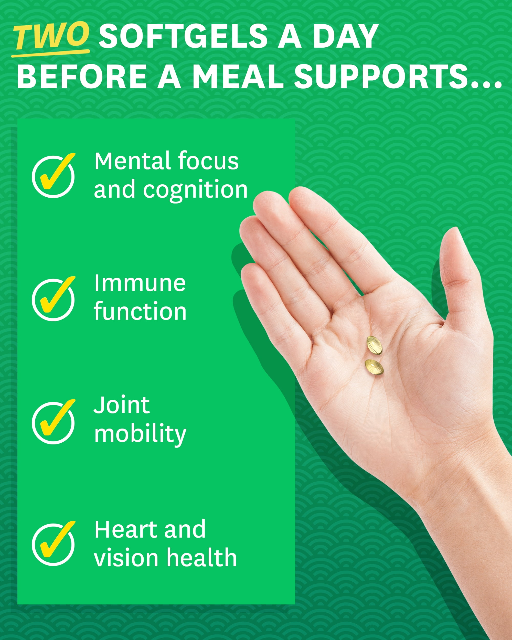 Zenwise Health Vegan Omega 3 Supplement for Women and Men from Marine Algae Oil with DHA & EPA - Plant Powered Fish Oil Alternative, Sustainably Sourced for Eye & Joint Health - 120 CT