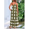 thumbnail image 2 of Vestido PRETTYGARDEN Maxi Floral Verde Militar de Un Solo Hombro S, 2 of 8