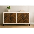 thumbnail image 2 of Bayside 4-Door Sideboard with Solid Wood Frame Multi-Color 2-Tone Finish, 2 of 5