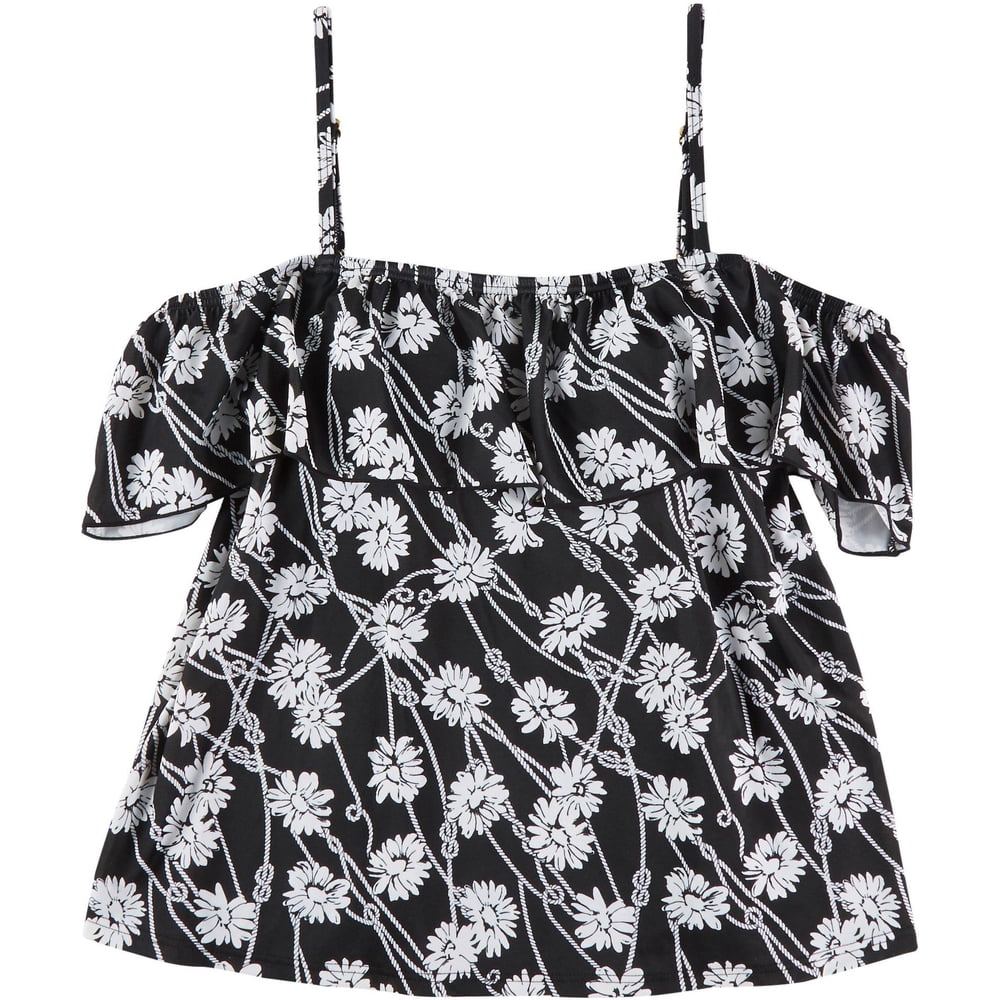 A Shore Fit A Shore Fit Womens Daisy Off The Shoulder Tankini Top