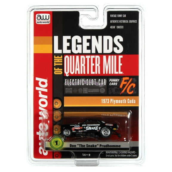 Auto World  Sc376 R1 Legends Quarter Mile 1973 Plymouth Cuda Don The Snake