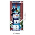 thumbnail image 3 of ‌Christmas Snowman Door Cover - 35.43in x 78.74in,Holiday Decor,Festive Dino Design,Easy Peel & Stick,Reusable,Perfect for Christmas Decorations‌, 3 of 6