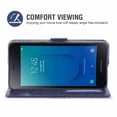 thumbnail image 3 of Case for Galaxy J2 Core, Pu Leather Cover, Mobile Phone Cover for Samsung Galaxy J2 Core, Wallet, Scratch-Proof Magnetic Mobile Phone Pocket with Card Compartment, Blue, 3 of 7