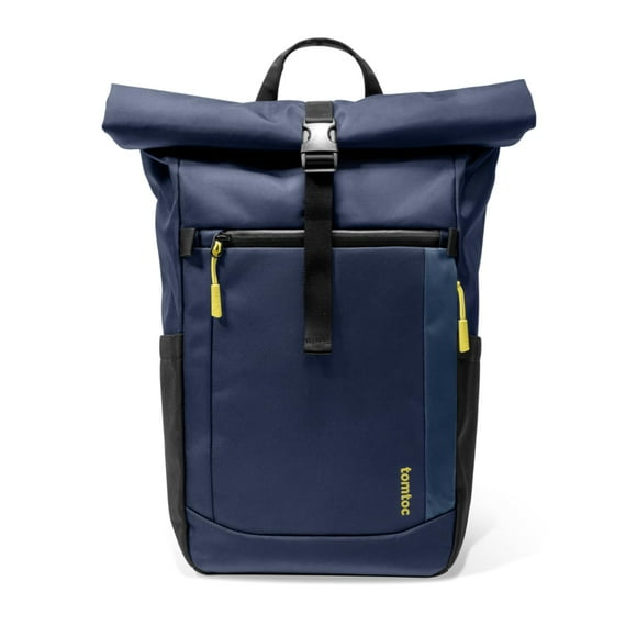 Mochila Tomtoc para portátil con tapa enrollable de 13 a 15,6 pulgadas, resistente al agua, color az