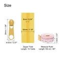 thumbnail image 2 of Uxcell #5 10 Yards Bulk Nylon Coil Zippers by the Yards with 20 Pcs Zippers Sliders and Ruler for Tailor Sewing, Gold, 2 of 6