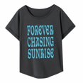 thumbnail image 3 of Camiseta para mujer Camiseta básica Camiseta transpirable con cuello redondo para mujer Tops de verano para oficina Playa Trabajo Vacaciones S, 3 of 8