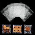 thumbnail image 1 of 200 Piezas (10 × 10 cm）Bolsas de Celofán Bolsas de Galletas Autoadhesivas Transparentes Bolsas de Plástico para Dulces para Panadería, Galletas, Dulces, Bizcochos, Joyas, Jabón, Tarjetas y Postres, 1 of 5