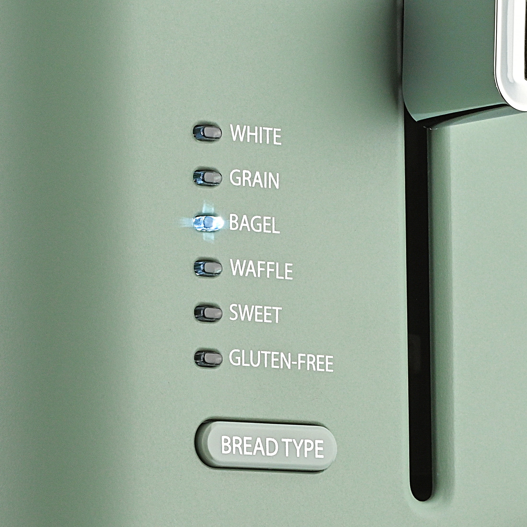Toastmaster 2-Slice Multi-Function Toaster - Sage Green with Lever and Dial Controls, Extra Wide Slots, High Rise Toast Lift and Gluten Free Setting, 900W