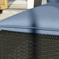 thumbnail image 5 of Spaco Foldable Chaise Lounge Cushion Set of 2, 76" x 23" UPF50+ 200gsm Fabric Lounge Chair Cushion for Outdoor as Backyard, Lawn, Garden, Blue, 5 of 11