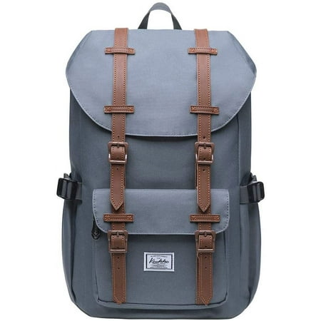 KAUKKO Laptop Outdoor Backpack Traveling Rucksack Fits 15.6 Inch Laptop(5-7-Grey)