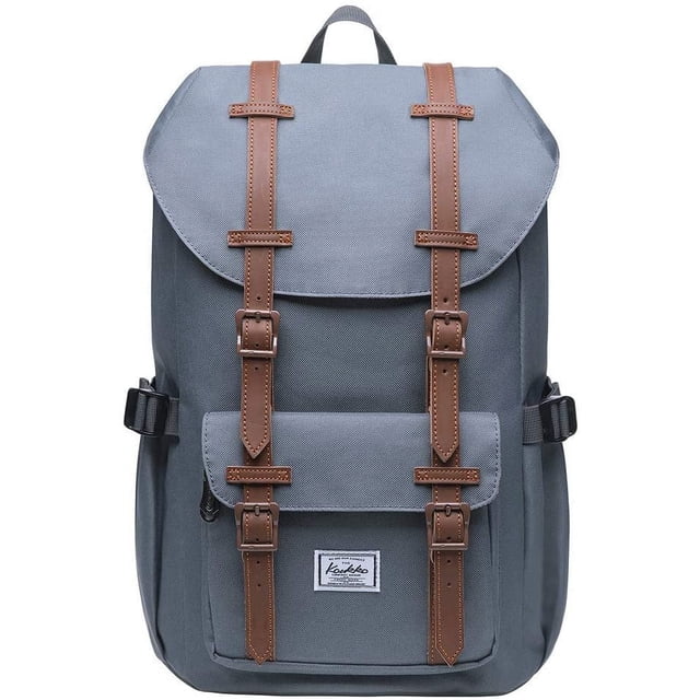 KAUKKO Laptop Outdoor Backpack, Traveling Rucksack Fits 15.6 Inch Laptop(5-7-Grey)