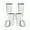 Sparkling, variant on Craft Express 4 Pack 16oz Latte Sublimation Tumblers