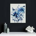 thumbnail image 4 of Nawypu  Blue flower Canvas Wall Art  Floral Wall Decor | HD Printed &amp; Wooden framed wall art | Modern Wall Decor for Bedroom, Living Room, Office, Kids Room | Made in USA, 4 of 4