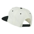 thumbnail image 3 of Old English X Embroidered Flat Bill Cap - Natural Black OSFM, 3 of 5