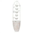 thumbnail image 3 of Alpine Corporation Metal White Rustic Outdoor Electric Fountain with Flower, 3 of 12