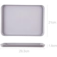 thumbnail image 2 of Ceramic Rectangular Serving Tray Anti-Slip Food Plate(Green,Small), 2 of 5