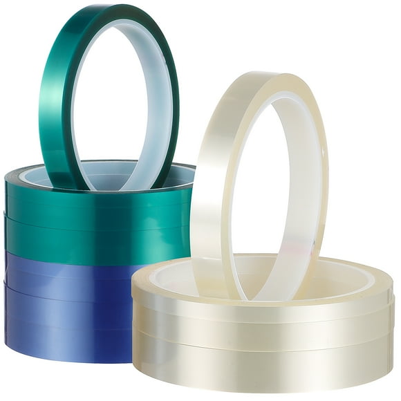 Miangastore 12 Rolls Heat Tapes 4 Different Sizes High Temperature Tapes Sublimation Tape for Electronics Printing DIY Crafts