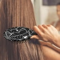 thumbnail image 3 of White Spider Webs and Spiders Hair Brush,Girls Detangling Hair Brush,Glide Through Tangles with Ease for Wet & Dry Hair,8.8"X2.8", 3 of 7