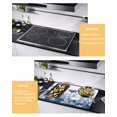 thumbnail image 3 of nqOlkjepod Large Induction Cooktop Protector Mat 36"x21", Navy Blue Flowers Stove Top Covers for Electric Stove, Summer Pastoral Botanical Decorative Stove Burner Cover Mats, Glass Top Stove Cover, 3 of 8