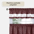 thumbnail image 4 of Set de cortinas para ventana Achim Home Decor Live Love Laugh, 4 of 6