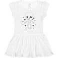 thumbnail image 3 of Inktastic Happy Halloween Spooky Skeleton and Stars Girls Toddler Dress, 3 of 5