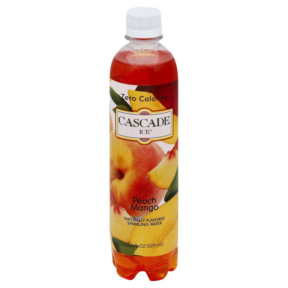 Cascade Ice Sparkling Water, Peach Mango, 17.2 Fl Oz